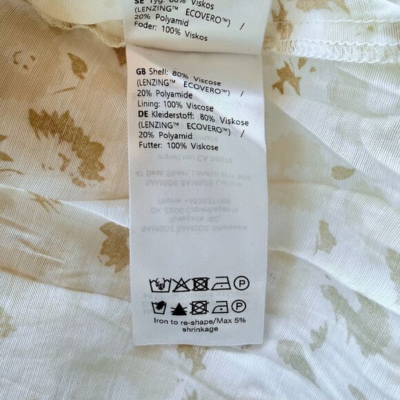 NWT Samsoe Samsoe Gertrud Empire Waist Midi Dress in Desert Flower Size Medium - Picture 11 of 16